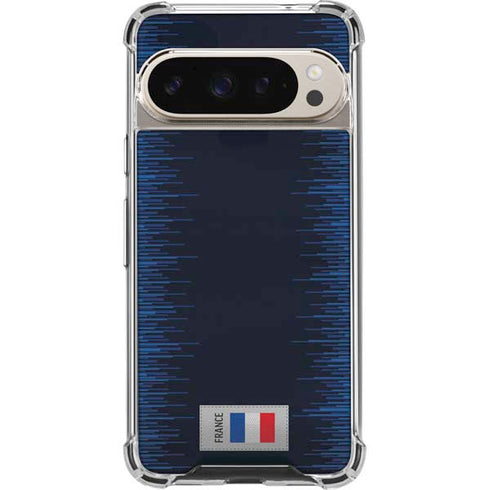 France Soccer Flag Pixel 9/9 Pro Clear Case